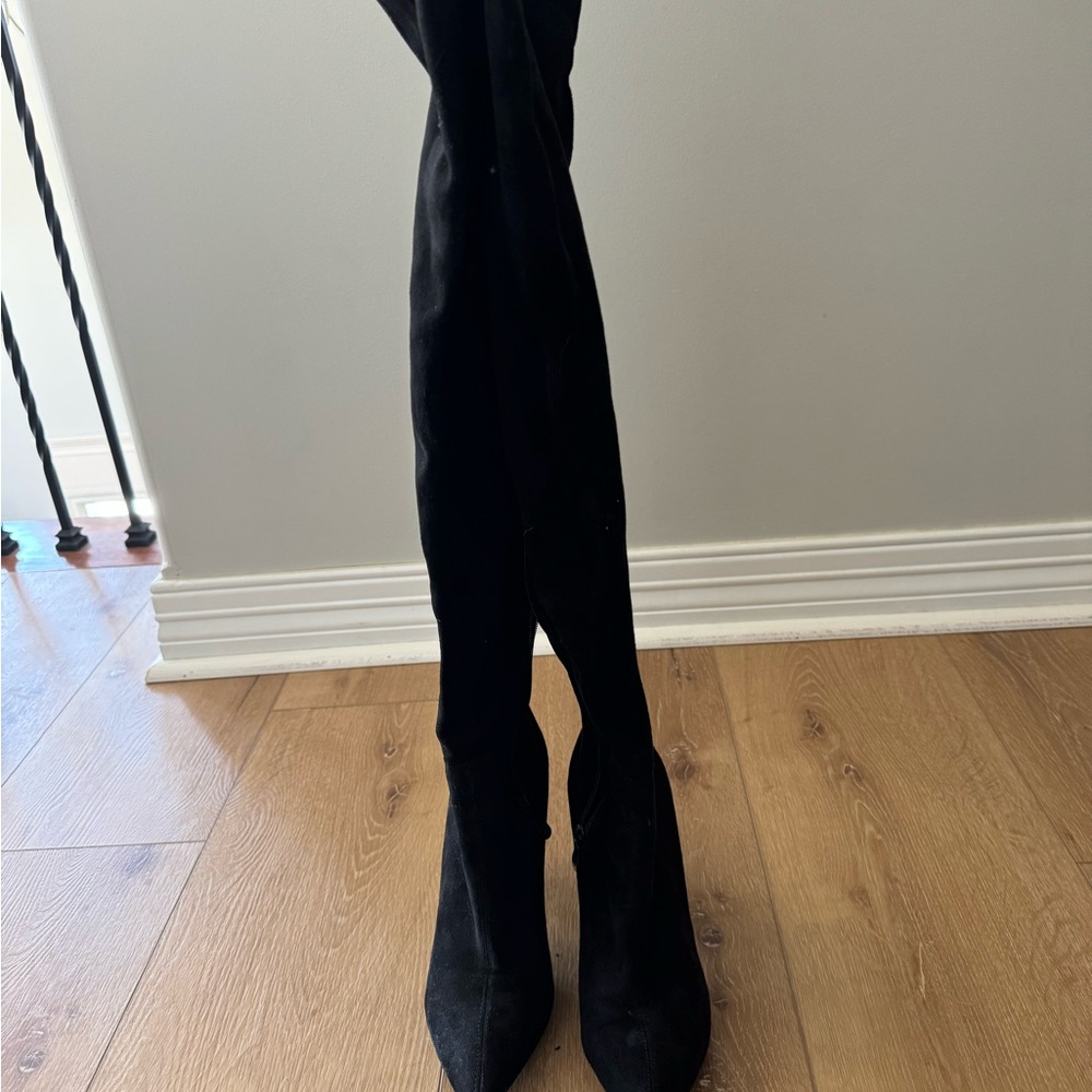 Elegant Black Women's Over-the-Knee Boots
